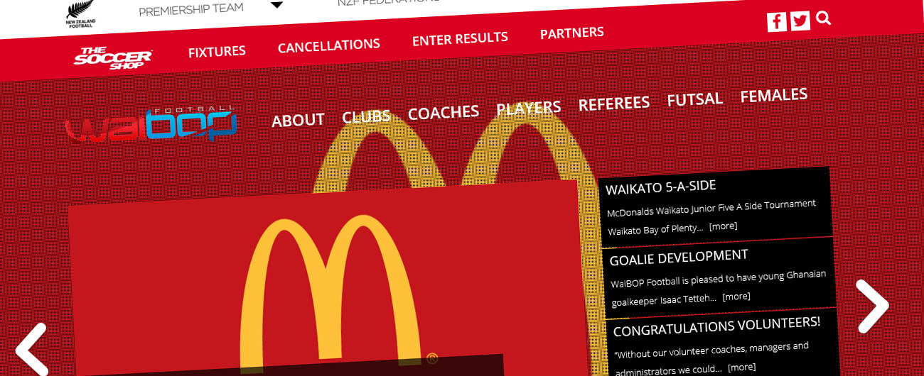 Website – WaiBOP Football Federation