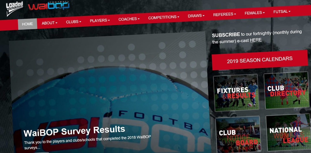 Website – WaiBOP Football Federation